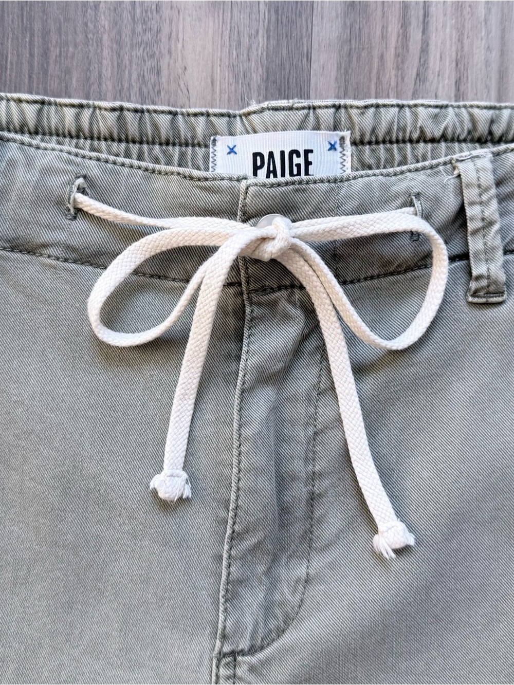 PAIGE Christy Vintage Coastal Green Pants Size 28 - Picture 9 of 13
